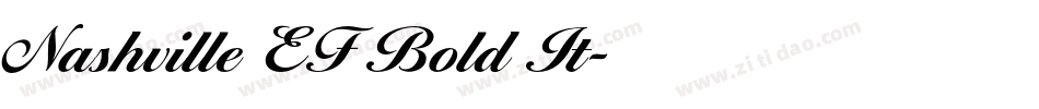 Nashville EF Bold It字体转换